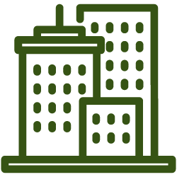 An icon representing architecture