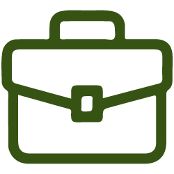 An icon representing business and accounting