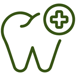 An icon representing dental hygiene