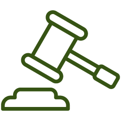 An icon representing pre-law and legal studies