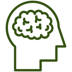 An icon representing psychology