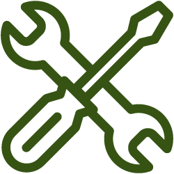 An icon representing vocational and technical careers